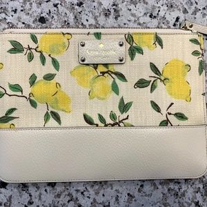Kate spade lemon clutch